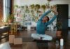 ‘마이크로 운동’ 바람, 일상 속 움직임으로 건강 챙기기 a man is doing yoga in a living room